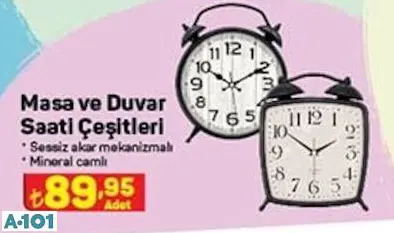MASA VE DUVAR SAATİ MASA VE DUVAR SAATİ